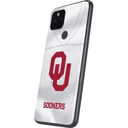 University of Oklahoma White Jersey Google Pixel 5a Skin